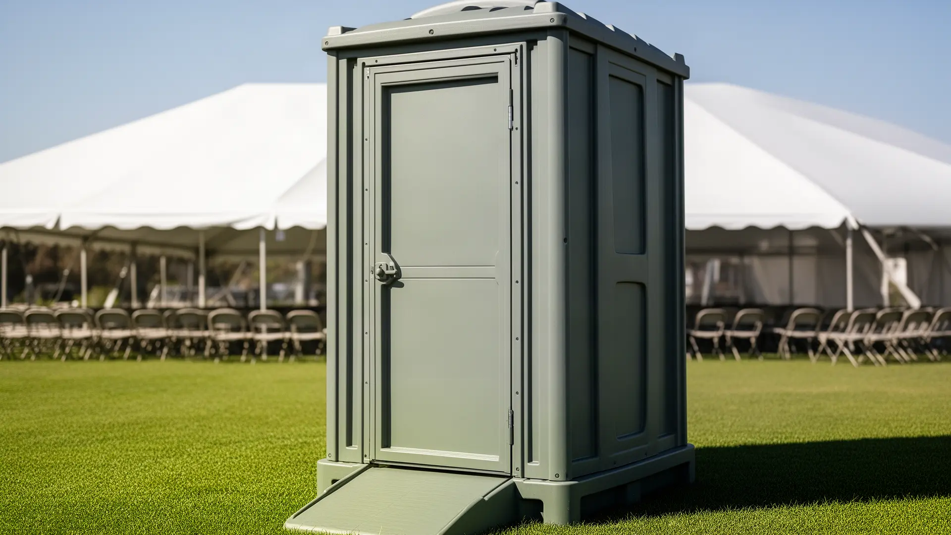 Clean porta potty unit from Old Mill Porta Potty Rental in Boston, MA